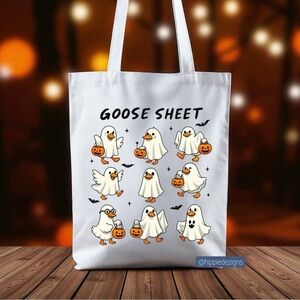 Goose Sheet Halloween Tote Bag